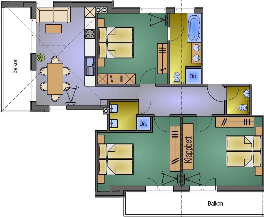 Chasa Sulai Appartements Samnaun Bagian luar foto